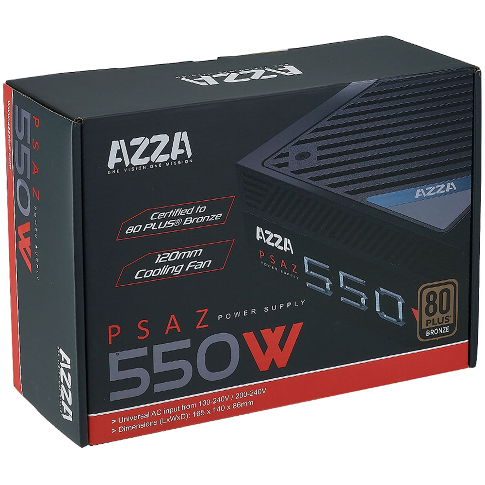 Блок живлення AZZA PSAZ-550W 550W Форм-фактор ATX