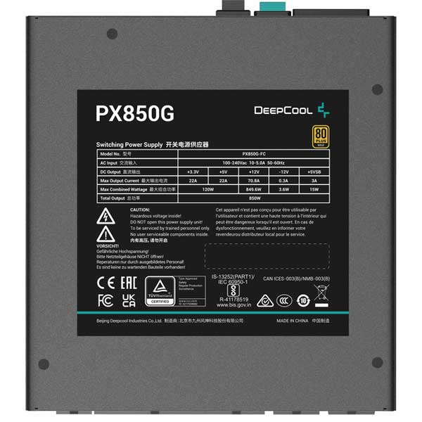 Блок питания DEEPCOOL PX850G (R-PX850G-FC0B-EU) 850W Мощность 850