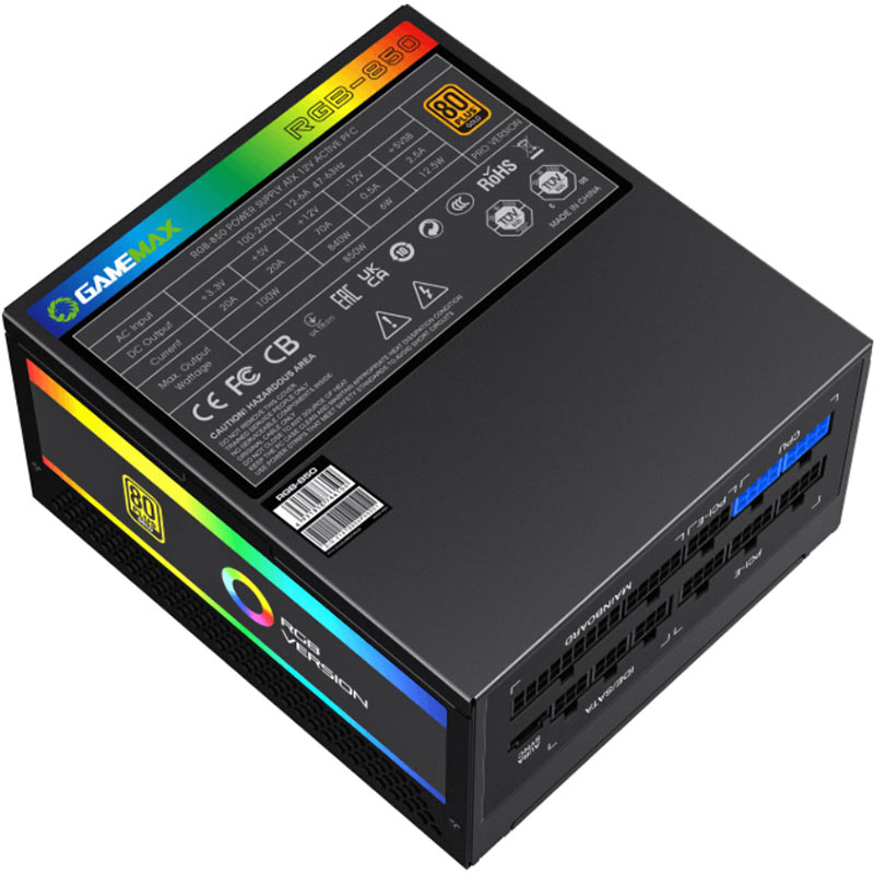 Зображення Блок живлення GAMEMAX RGB850 PRO (RGB850 PRO)