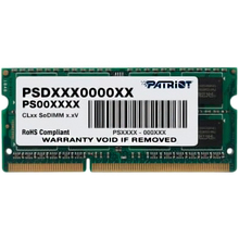 Модуль памяти PATRIOT DDR3 4GB 1600Mhz SO-DIMM (PSD34G1600L2S)