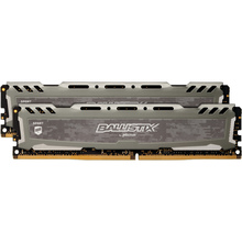 Модуль памяти CRUCIAL Ballistix Sport LT DDR4 2x16Gb 3000Mhz Gray (BLS2K16G4D30AESB)