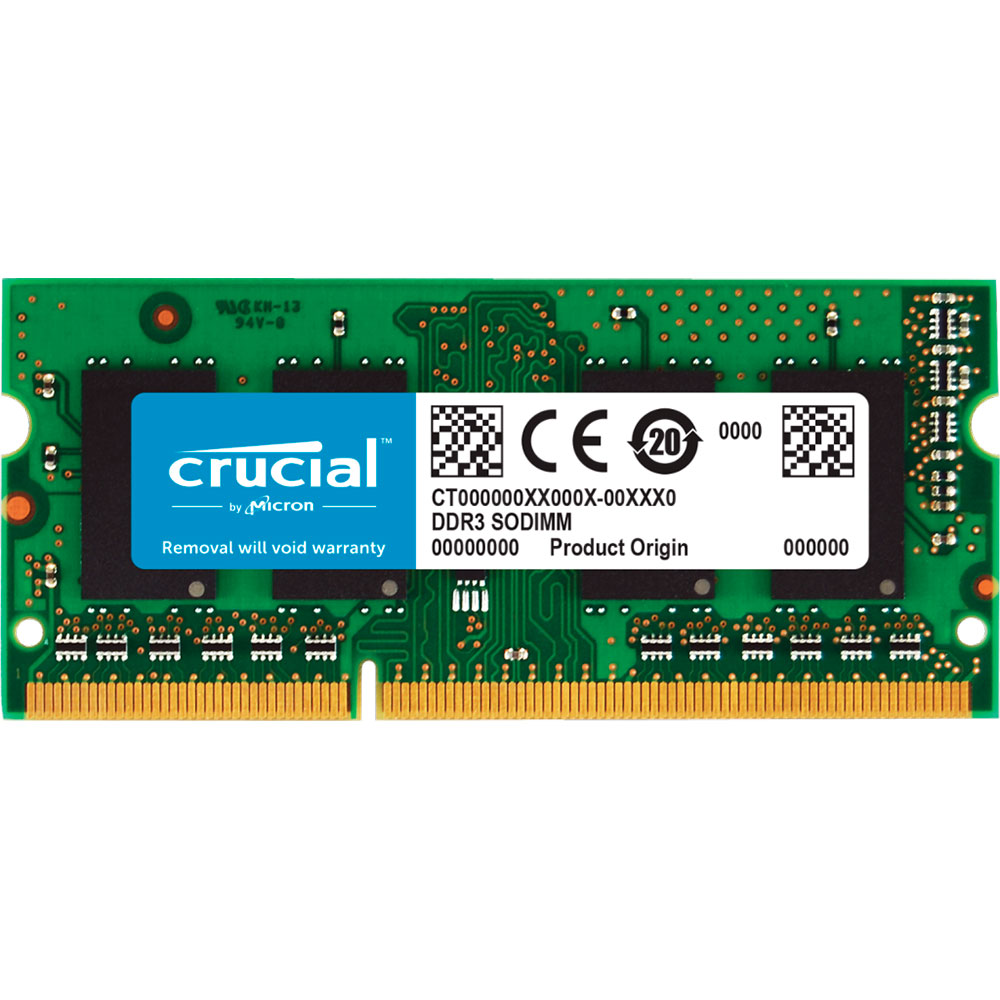 Модуль памяти MICRON Crucial DDR3 4GB 1866Mhz SO-DIMM для Mac (CT4G3S186DJM)