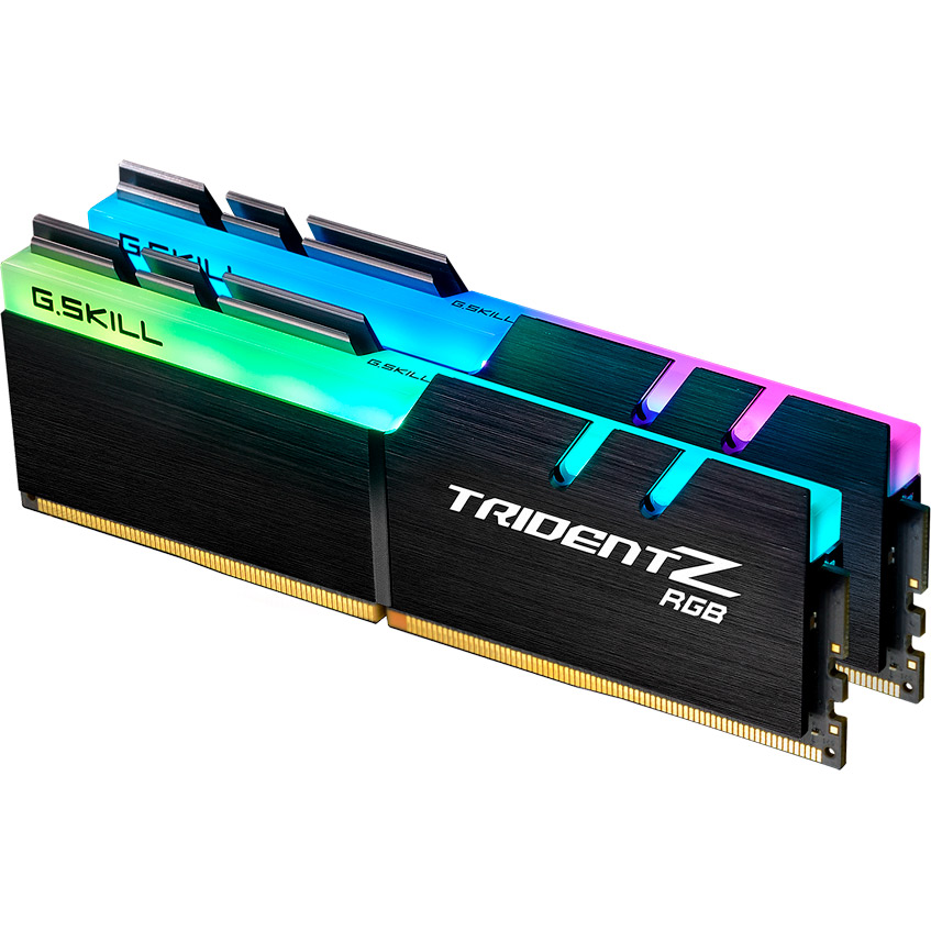 Модуль пам'яті G. SKILL Trident Z DDR4 2х16GB 3600Mhz RGB (F4-3600C18D-32GTZR) Призначення для настільного комп'ютера