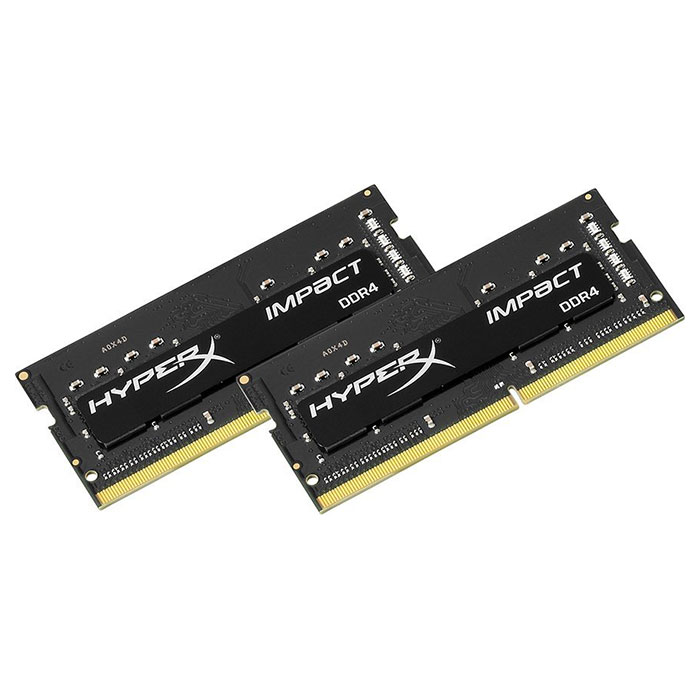 

Модули памяти KINGSTON SO-DIMM 2х32GB/2400 DDR4 HyperX Impact (HX424S15IBK2/64), SO-DIMM 2х32GB/2400 DDR4 HyperX Impact