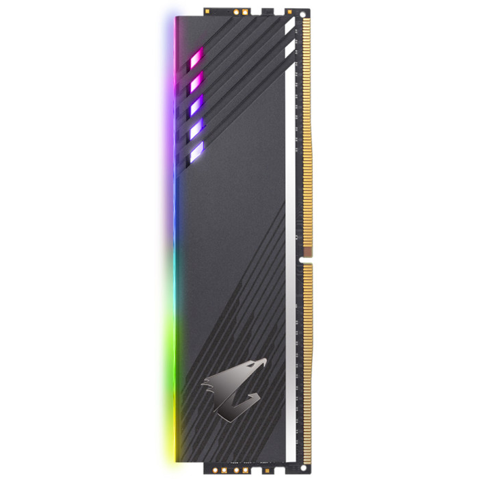 Модуль пам'яті GIGABYTE DDR4 3600 8GBx2 XMP RGB (GP-AR36C18S8K2HU416R) Призначення для настільного комп'ютера