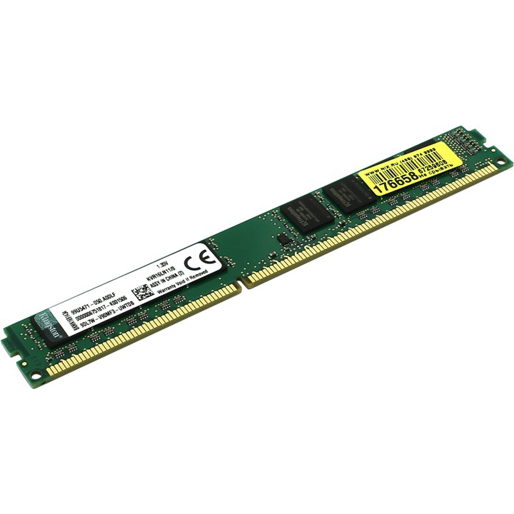 

Модуль памяти KINGSTON DDR3L 4Gb 1600MHz (KVR16LN11/4), DDR3L 4Gb 1600MHz 1.35V KVR16LN11/4