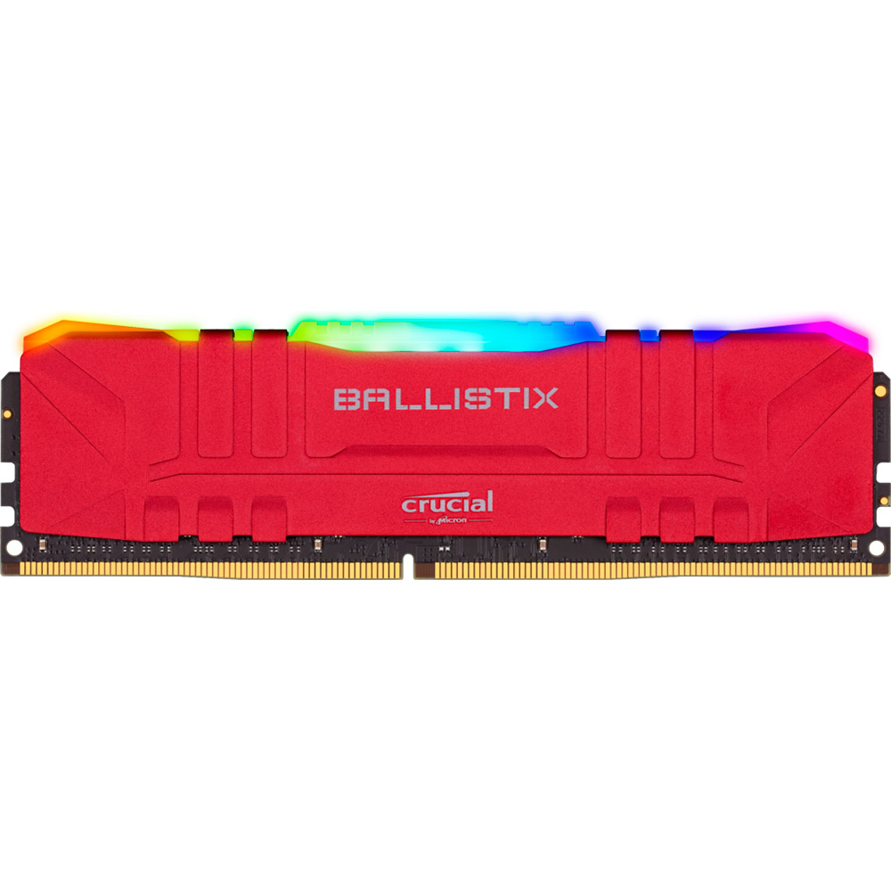 

Модуль памяти CRUCIAL DRAM Ballistix Red RGB 8GB DDR4 3200MT/s Red RGB (BL8G32C16U4RL), DRAM Ballistix Red RGB 8GB DDR4 3200MT/s Red RGB