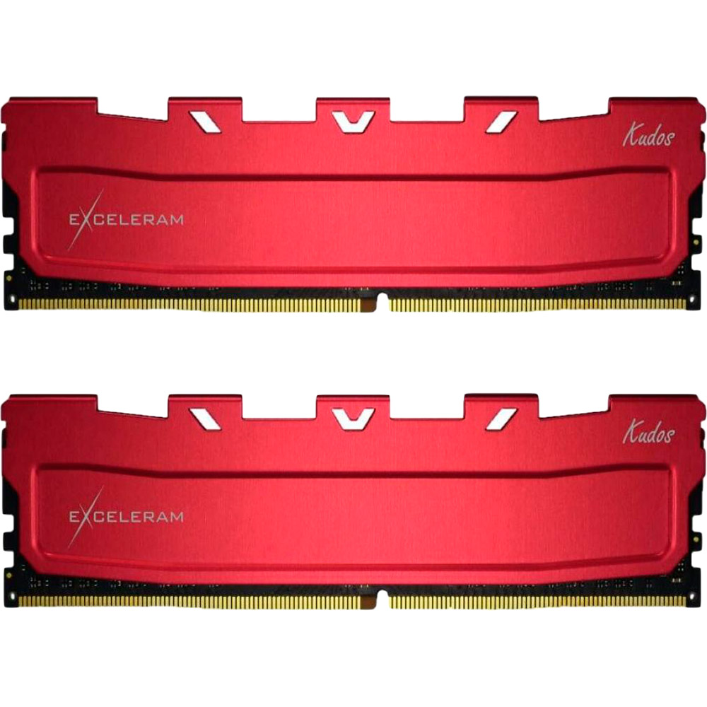 

Модуль памяти EXCELERAM DDR4 16GB 3200 MHz Red Kudos (EKRED4163217AD), DDR4 16GB (2x8GB) 3200 MHz Kudos Red