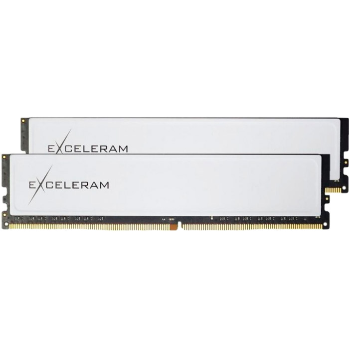 

Модуль памяти EXCELERAM DDR4 16GB 2 x 8GB 2666 MHz Black&White (EBW4162619AD), DDR4 16GB (2x8GB) 2666 MHz Black&White