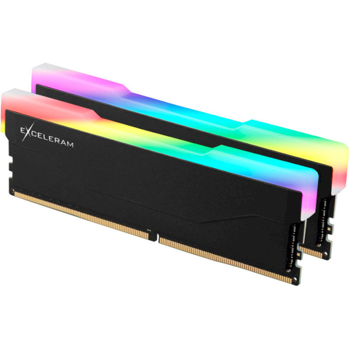 

Модуль памяти EXCELERAM DDR4 16GB (2x8GB) 3200 MHz RGB X2 Series Black (ERX2B416326AD), DDR4 16GB (2x8GB) 3200 MHz RGB X2 Series Black