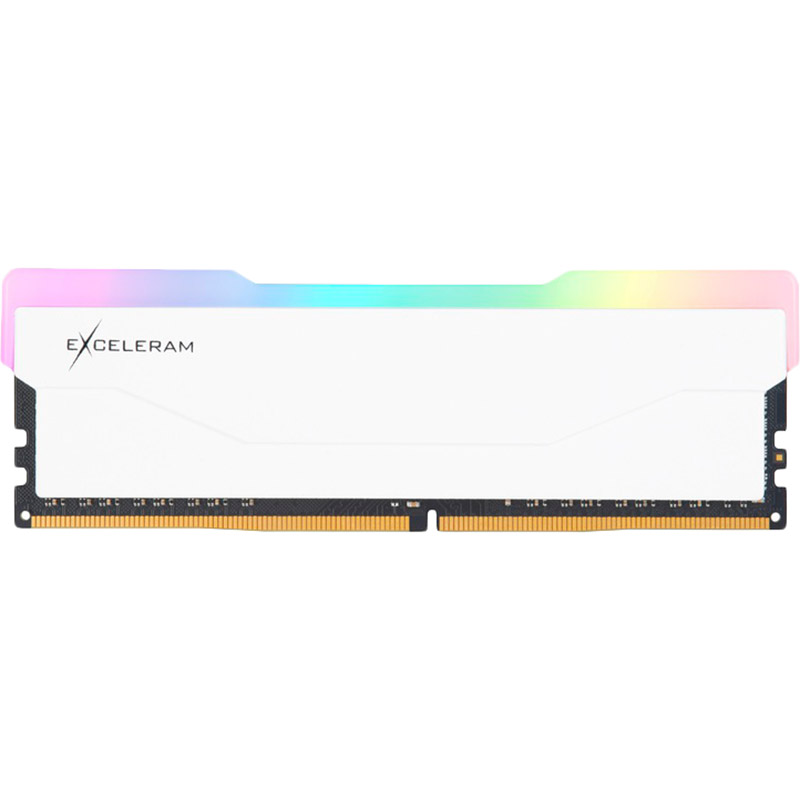 

Модуль памяти EXCELERAM 8GB DDR4 2666 MHz RGB X2 Series White (ERX2W408269A), DDR4 8GB 2666 MHz RGB X2 Series White