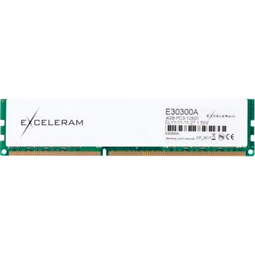 Модуль памяти EXCELERAM DDR3 4 GB 1600 MHz Heatsink White Sark (E30300A)