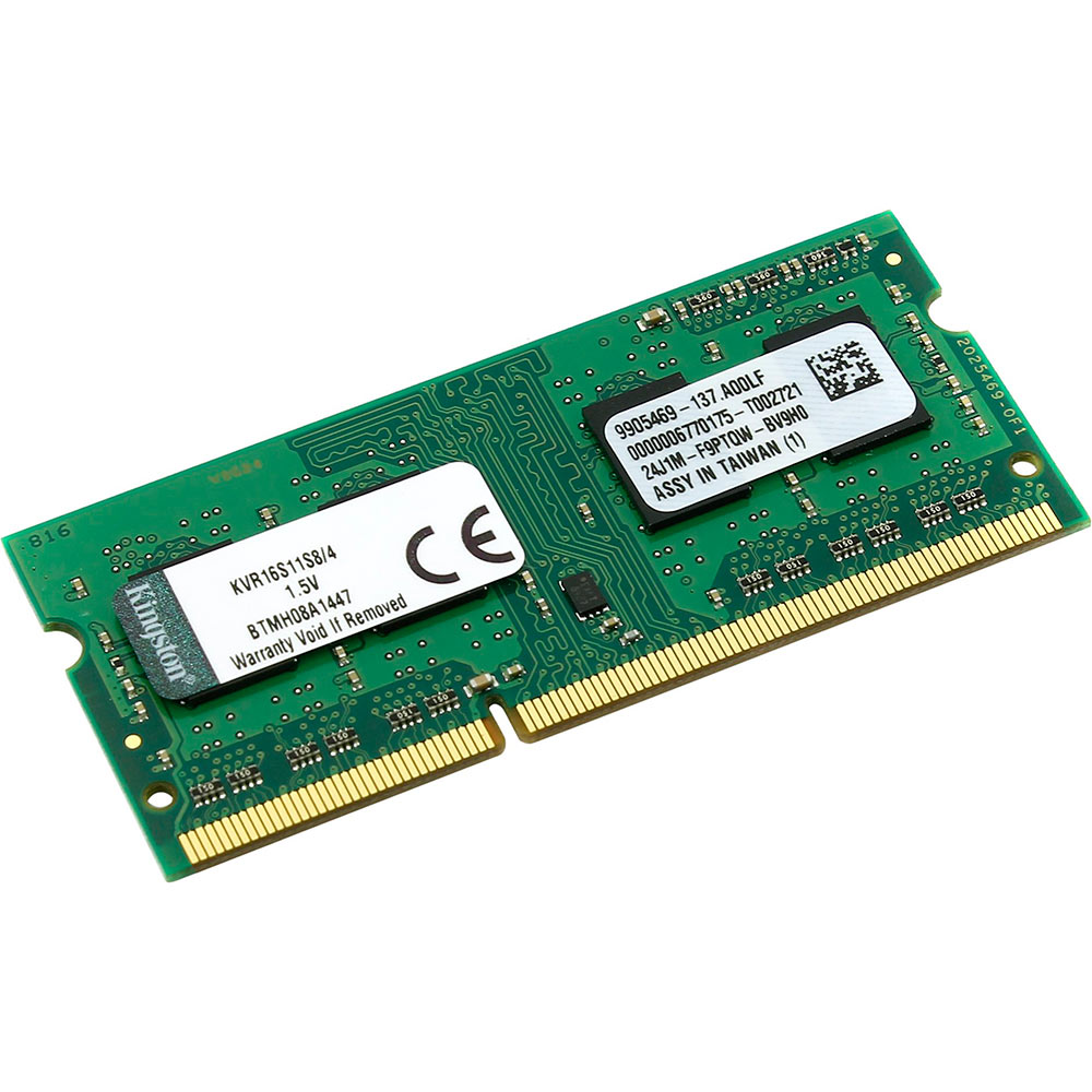 

Модуль памяти KINGSTON DDR3 1600 4 GB SO-DIMM 1.5V (KVR16S11S8/4WP), DDR3 1600 4GB SO-DIMM 1.5V (KVR16S11S8/4WP)