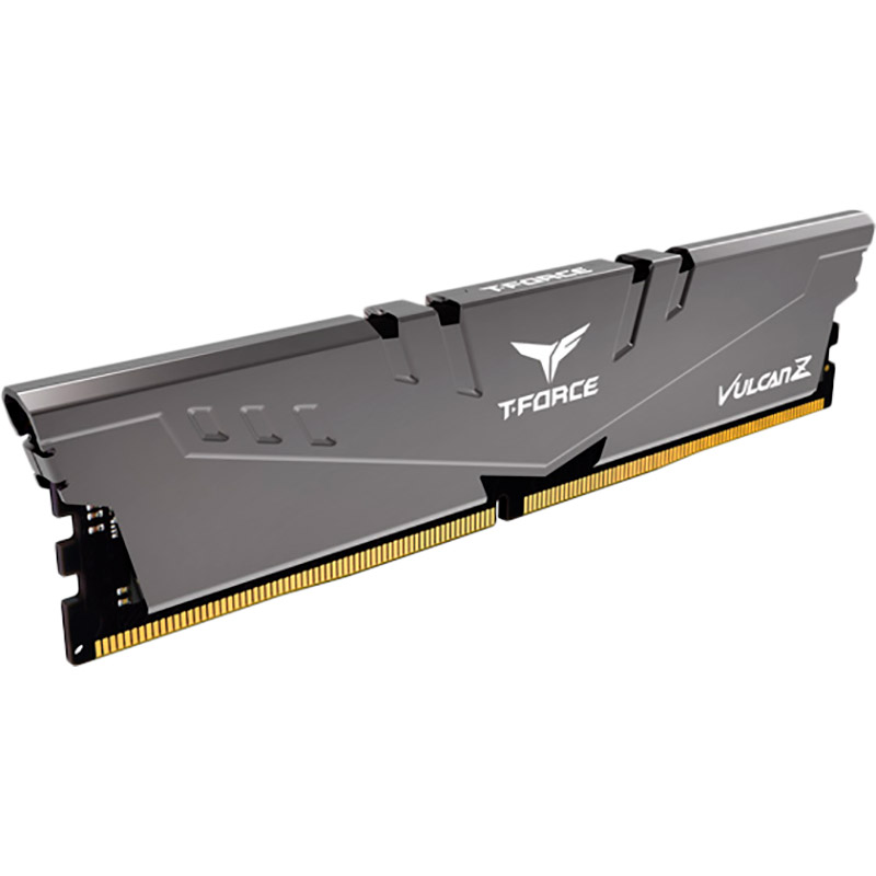 Модуль пам'яті TEAM 16GB DDR4 3200 MHz T-Force Vulcan Z Gray (TLZGD416G3200HC16F01) Призначення для настільного комп'ютера