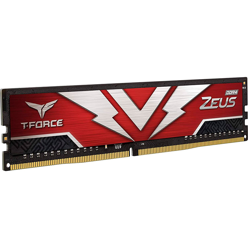 Модуль пам'яті TEAM 16GB DDR4 3200 Mhz T-Force Zeus Red (TTZD416G3200HC2001) Призначення для настільного комп'ютера