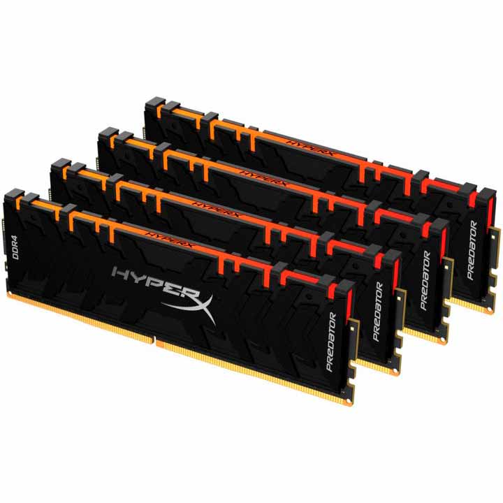 

Набор KINGSTON HyperX Predator DDR4 4x32GB 3600 RGB (HX436C18PB3AK4/128), HyperX Predator DDR4 4x32GB 3600 RGB