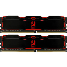 Модуль пам'яті GOODRAM IRDM X Black DDR4 3200MHz 16GB Kit 2x8GB (IR-X3200D464L16SA / 16GDC)