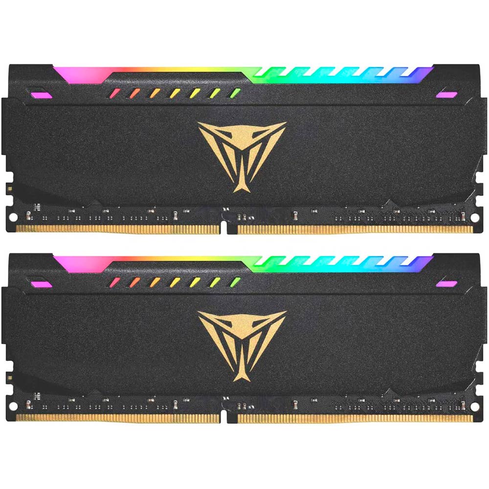 

Модуль памяти PATRIOT Viper Steel RGB DDR4 3200MHz 16GB Kit 2x8GB (PVSR416G320C8K), Viper Steel RGB DDR4 2x8GB 3200 Black