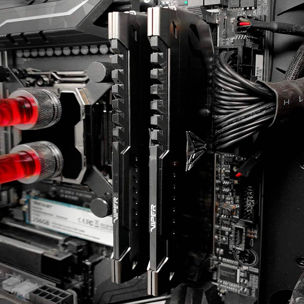 Модуль пам'яті PATRIOT Viper Steel DDR4 3600MHz 16GB Kit 2x8GB (PVS416G360C8K) Об'єм 16 Гб
