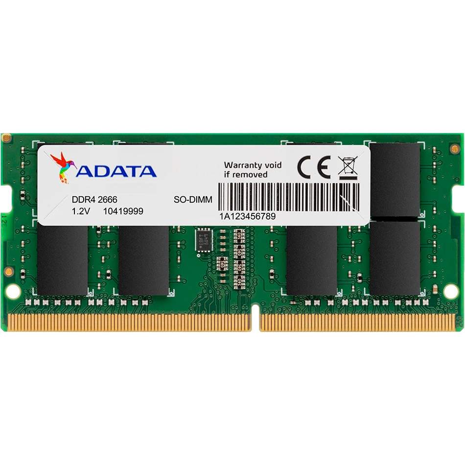 

Модуль памяти ADATA 16GB DDR4 2666 MHz (AD4S266616G19-SGN), DDR4 2666 16GB SO-DIMM (AD4S266616G19-SGN)