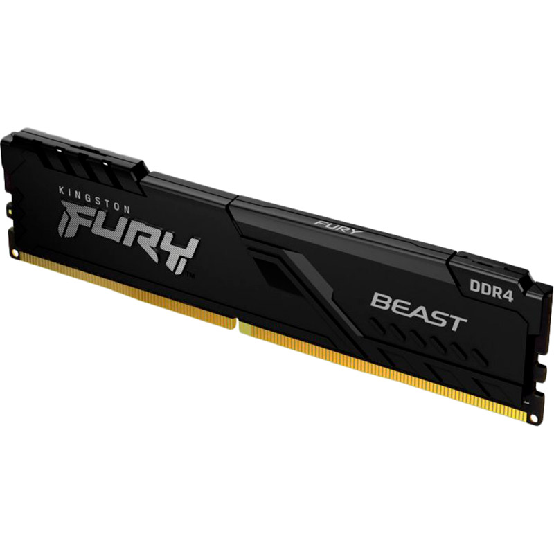 Модуль пам'яті KINGSTON 16GB DDR4 3200MHz Fury Beast Black (KF432C16BB1 / 16) Тип DDR4