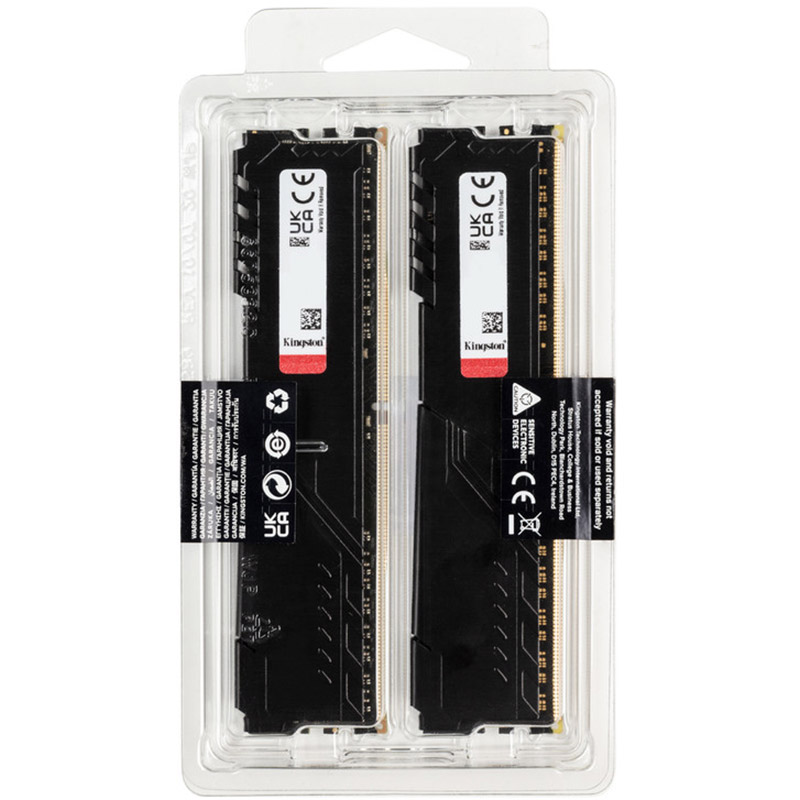 Набор KINGSTON 32Gb DDR4 2666MHz Fury Beast Black (KF426C16BBK2/32) Объем 32 Гб