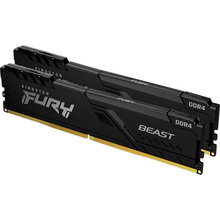 Модуль пам'яті KINGSTON Fury Beast DDR4 4GBx2 2666Mhz Black (KF426C16BBK2 / 8)