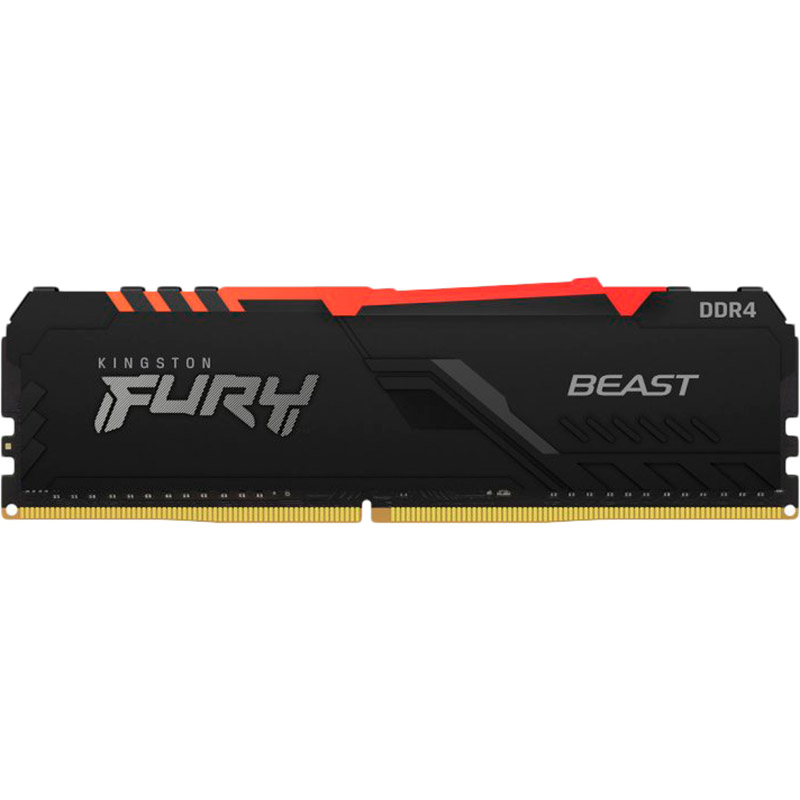 

Модуль памяти KINGSTON FURY Beast DDR4 2666 8 GB RGB (KF426C16BBA/8), FURY Beast DDR4 2666 8GB RGB (KF426C16BBA/8)