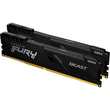 Набір KINGSTON DDR4 32GB 3200 MHz Fury Beast Black (KF432C16BB1K2 / 32)