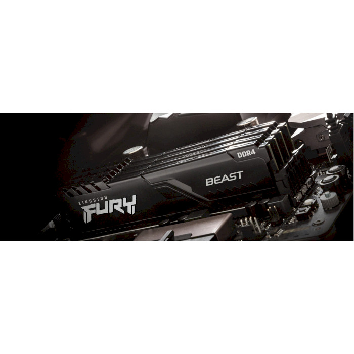 Модуль пам'яті KINGSTON Fury Beast DDR4 2x32GB / 3600 Black (KF436C18BBK2 / 64) Тип DDR4