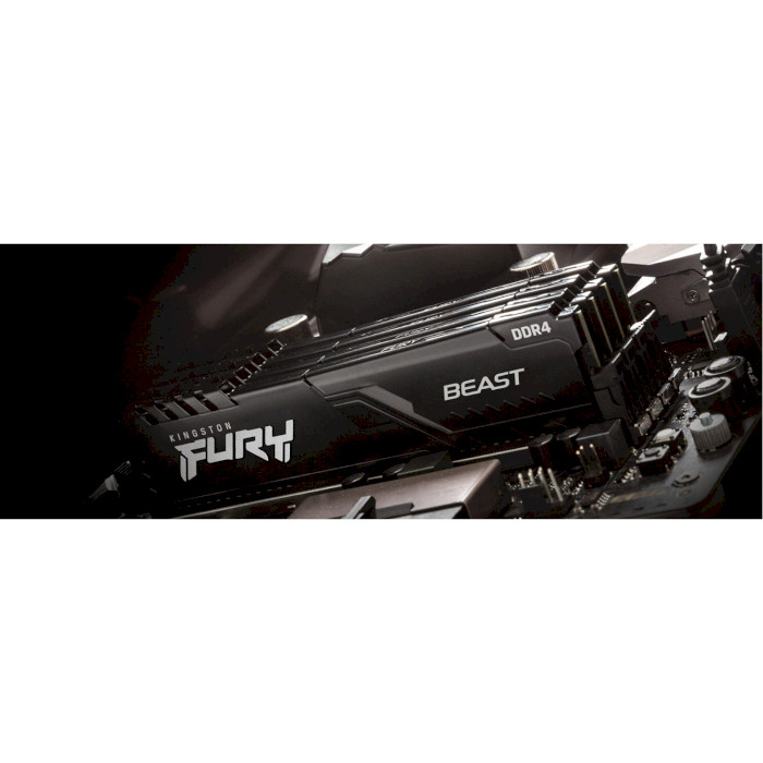 Набор KINGSTON 16Gb DDR4 3200MHz Fury Beast Black (KF432C16BBK2/16) Тип DDR4