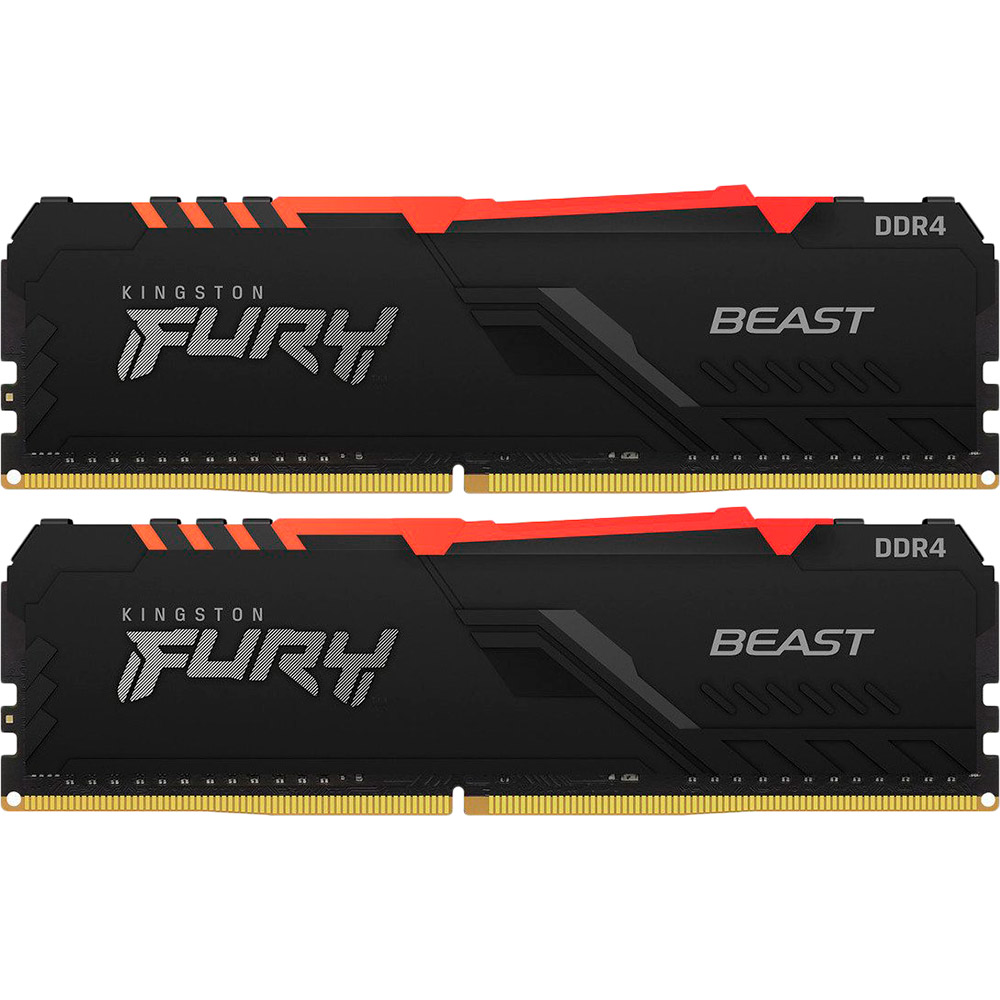 

Набор KINGSTON DRAM 32GB 2666MHz DDR4 DIMM Kit of 2 FURY Beast RGB (KF426C16BB1AK2/32), DRAM 32GB 2666MHz DDR4 DIMM (Kit of 2)