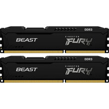 Набор KINGSTON 8GB DDR3 1600MHz CL10 DIMM FURY Beast Black (KF316C10BBK2/8)