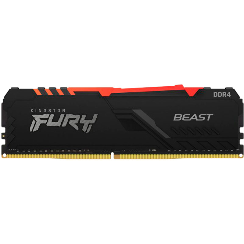 

Модуль памяти KINGSTON DRAM 8GB DDR4 3000MHz CL15 FURY Beast RGB (KF430C15BBA/8), DRAM 8GB 3000MHz DDR4 CL15 DIMM