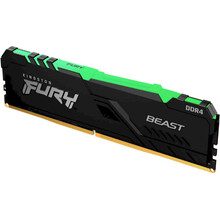 Модуль пам'яті KINGSTON DRAM 8GB 3600MHz DDR4 CL17 DIMM FURY Beast RGB (KF436C17BBA/8)