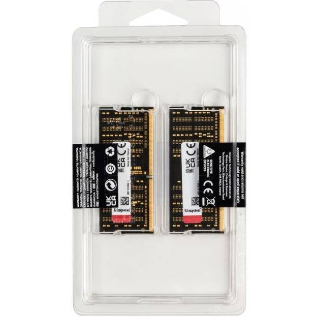 Набір KINGSTON 64Gb DDR4 3200MHz FURY Impact Black (KF432S20IBK2/64) Об'єм 64 Гб
