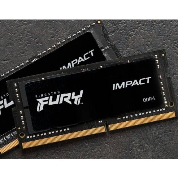 Набір KINGSTON 64Gb DDR4 3200MHz FURY Impact Black (KF432S20IBK2/64) Робоча частота 3200 МГц
