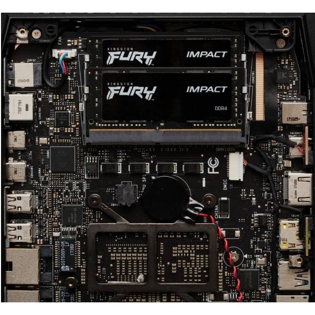 Зовнішній вигляд Набір KINGSTON 64Gb DDR4 3200MHz FURY Impact Black (KF432S20IBK2/64)