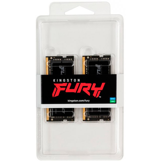 Набор KINGSTON Fury Impact SO-DIMM 2x8GB DDR4 3200 MHz (KF432S20IBK2/16) Назначение для ноутбука