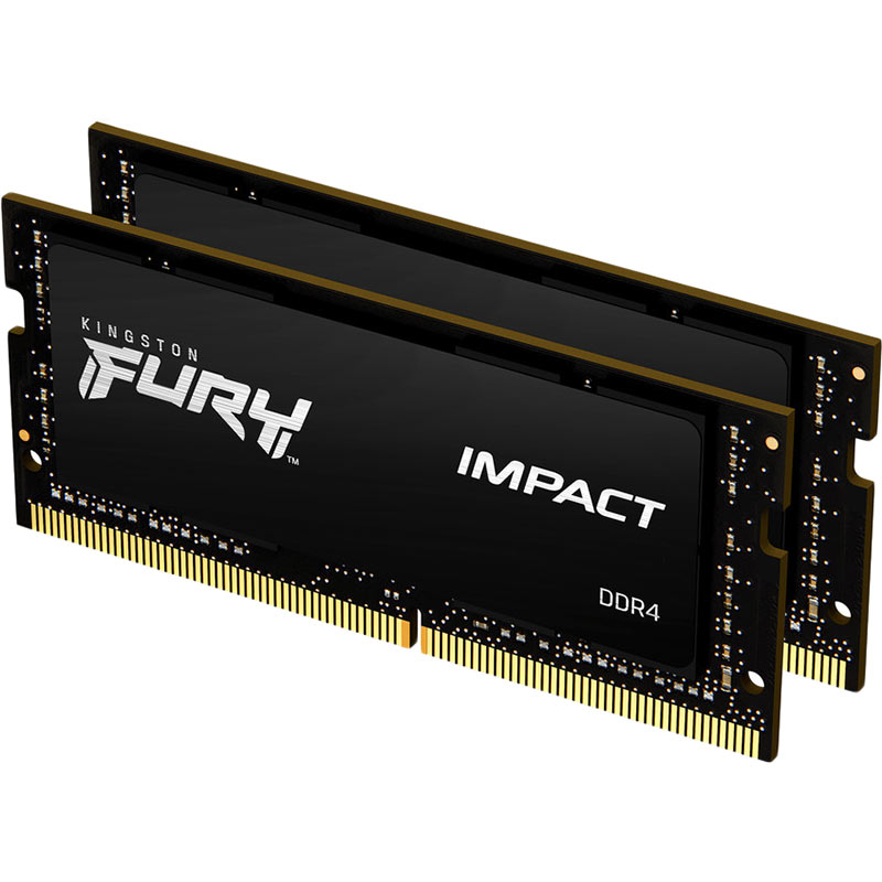 Набір KINGSTON 16GB DDR4 2666MHz FURY Impact (KF426S15IBK2/16) Призначення для ноутбука