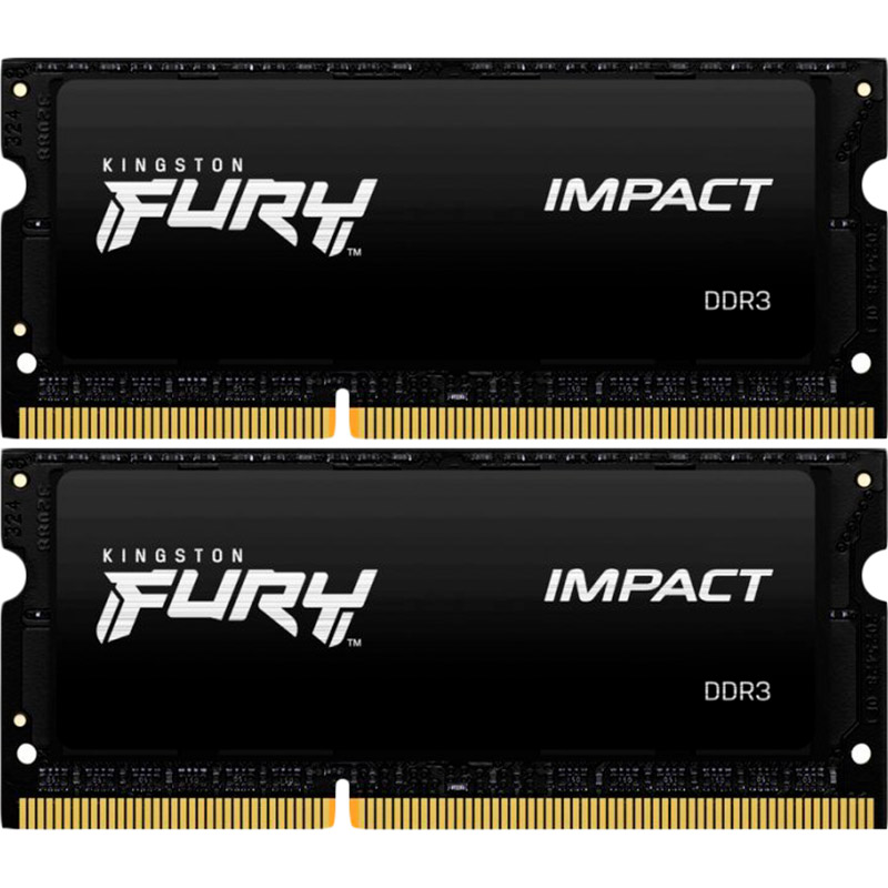 

Набор KINGSTON 16GB DDR3 1866MHz FURY Impact (KF318LS11IBK2/16), FURYImpact DDR3 1866 8GBx2 SO-DIMM