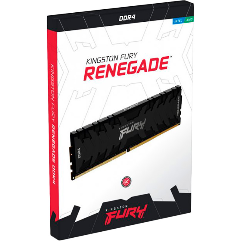 В Фокстрот Модуль памяти KINGSTON 8GB DDR4 3200MHz FURY Renegade Black (KF432C16RB/8)