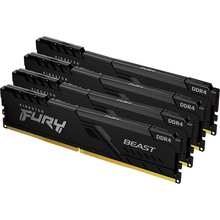 Набір KINGSTON Fury Beast 128GB DDR4 3200MHz Black (KF432C16BBK4/128)