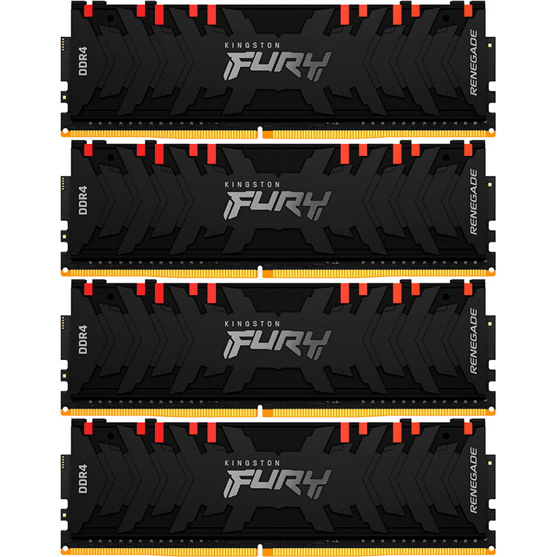 

Набор KINGSTON Fury Renegade 128GB DDR4 3200MHz RGB (KF432C16RBAK4/128), Fury Renegade DDR4 4x32GB 3200 RGB