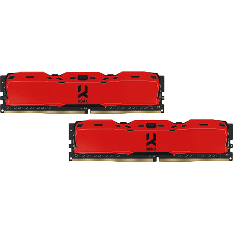 

Набор GOODRAM Iridium X 16GB DDR4 3200MHz Red (IR-XR3200D464L16SA/16GDC), Iridium X DDR4 2x8GB 3200