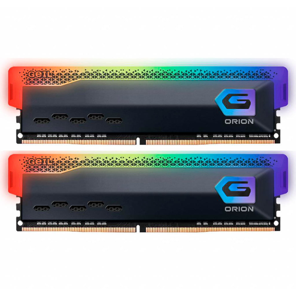 

Набор GEIL 32GB DDR4 32000MHz Orion RGB (GOSG432GB3200C16BDC), Orion 16GBx2 RGB 3200 (GOSG432GB3200C16BDC)