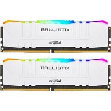 Набір CRUCIAL 16Gb 3600MHz DDR4 Ballistix (BL2K8G36C16U4WL White RGB)