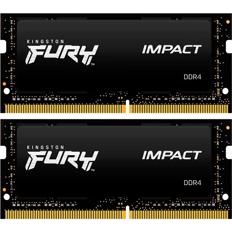 Набор KINGSTON 64Gb DDR4 2933MHz FURY Impact Black (KF429S17IBK2/64)