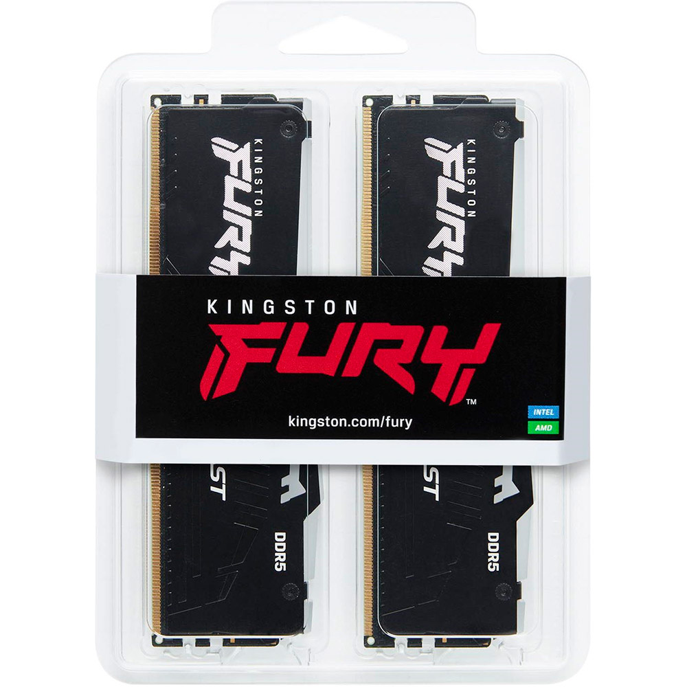 Замовити Набір KINGSTON FURY Beast 32Gb DDR5 5200MHz RGB (KF552C40BBAK2-32)