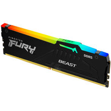 Модуль памяти Kingston FURY Beast RGB DDR5 16GB 5200 Black (KF552C40BBA-16)